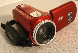 Vivitar Video Camcorder DVR LCD 810HD 2.7'' 4X Red - Picture 1 of 13