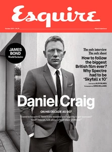 Esquire Magazine British Daniel Craig James Bond 007 Spectre,AA Gill NEW - Picture 1 of 1