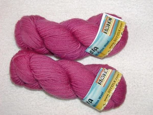 2 SKEINS - SWTC VESPERA- Handdyed 100% merino wool # 656- MULBERRY- 328 yards - Picture 1 of 3