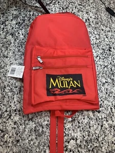 Disney Mulan Backpack Red 90s New With Tags - Picture 1 of 7