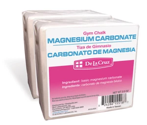 De La Cruz® Gym Chalk / Magnesium Carbonate (Carbonato de Magnesio) 2 OZ. (TWO)