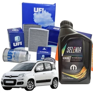 Kit Tagliando Ufi Fiat Panda 312 1.3 Multijet Mjt 4 Filtri 4 Litri Selenia 5w30 - Imagen 1 de 9