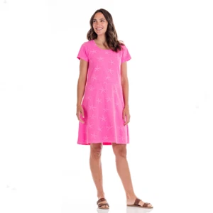 NUEVO CON ETIQUETAS NUEVO FRESCO PRODUCTO COSMOS ROSA Sea-Star SADIE Jersey Vestido Algodón Mediano M - Imagen 1 de 1