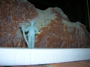 VINTAGE MARX FARMER CON ZAPPA ANNI 50 PLAYSET FATTORIA FIGURE GIOCATTOLO 60MM VINILE GOMMA GRIGIO - Foto 1 di 3