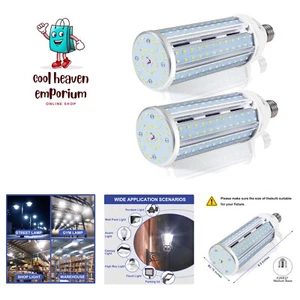2 Pack 600W Equivalent LED Corn Light Bulb 6000 Lumen 5000K Daylight White E2... - Picture 1 of 8