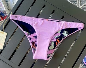 Maaji Lilac Blossom Reversible Bikini Bottoms. NWT. Size Large. - Picture 1 of 7