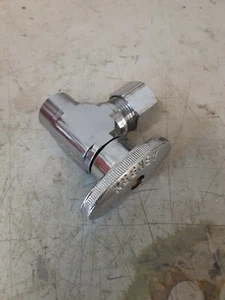 Válvula de ángulo de giro de cuarto de cromo 1/2" compresión/plomería de sudor de cobre - Imagen 1 de 2