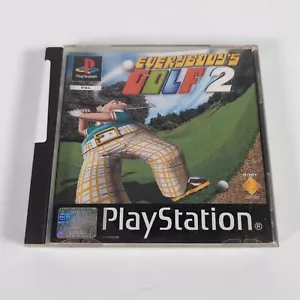 Everybodys Golf 2 Playstation PS1 Video Game Manual PAL See Condition - Picture 1 of 7