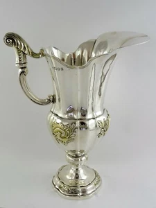 LARGE SILVER-GILT WATER EWER or BEER PITCHER, London 1925 Harman & Co. PIMMS - Picture 1 of 5