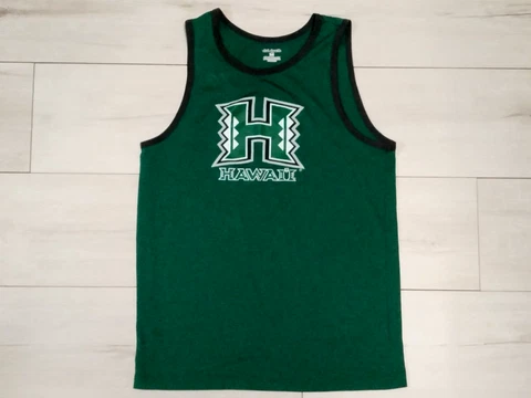 University of Hawaii Rainbow Warriors Basketball Jersey Tank Top Youth M New Cover