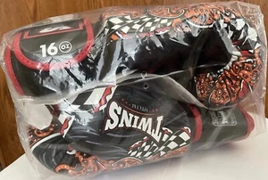 TWINS SPECIAL Genuine Leather Professional Hand Made 16oz Boxing BAG Gloves NEW - Picture 1 of 12