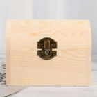2Pcs Unfinished Wooden Craft Stash Boxes for Gift, Jewelry, and Photo Storage