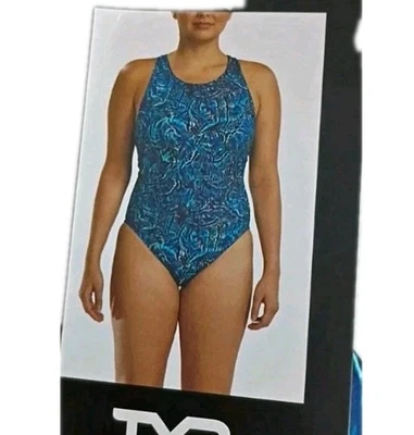 Maiô feminino TYR peça única, verde, tamanho P - Imagem 1 de 2