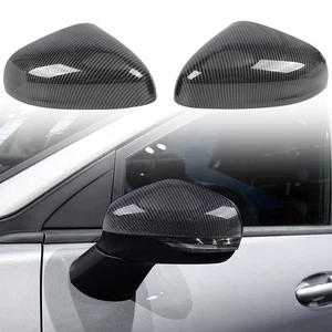 2Pcs ABS Carbon Fiber Style Wing Mirror Cover Cap for Ford Puma 2019-2023 - Picture 1 of 10