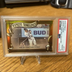 2025 Topps Finest Aaron Judge Timelines Gold /50 #FT-11 Yankees PSA 10 - Bild 1 von 3