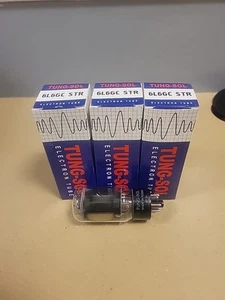 Tung-Sol Factory Platinum Matched QUAD FOUR 6L6 6L6GC-STR tubes 24 Hr Burn-i- - Photo 1/2