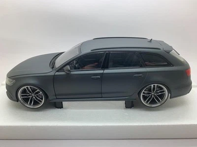 MINICHAMPS AUDI DEALER MODEL AUDI R6S ADVANT MATT GREY MODIFIED WHEELS 1/18 - Image 1 of 4