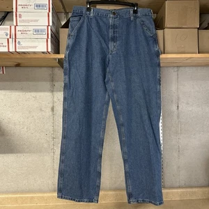 Carhartt Jeans Uomo 36x34 Blu B13 STW Salopette Originale Fit Pantaloni da Carpentiere - Foto 1 di 7