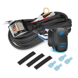Wiring Harness 2 Lead, Niwaker 12V 40A Rocker Switch Relay Fuse Nylon Wiring ... - Picture 1 of 7