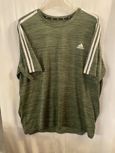 Adidas Maglia Uomo X-Large Verde Bianco Allenamento Atletico Palestra Outdoor Prime Green - Foto 1 di 5
