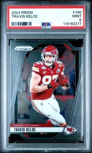 2024 Panini Prizm #140 Travis Kelce Chiefs graded PSA 9 Mint Pop 3 Highest Grade - Bild 1 von 1