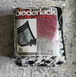 Biederlack Lagos 60 X 80 Throw Blanket Animal Print Black New - Picture 1 of 9