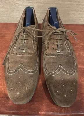 Zapatos de Vestir Paul Smith London Brogued Tostado/Marrón Gamuza Oxford EE. UU. 11 (Reino Unido 10) $525 Foto 1 de 4