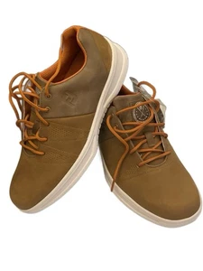 $130 FootJoy Men's Contour Men’s Golf Shoes Brown/Orange Extra Wide 54054 UK 7.5 - Picture 1 of 5