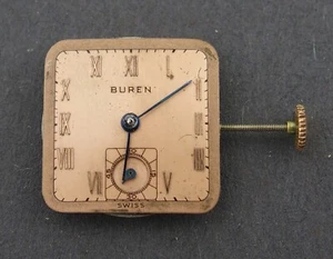 Vintage Watch Movement for Parts or Repair - Buren Grand Prix 17J - Picture 1 of 2