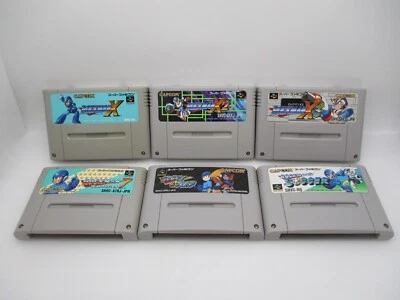 Sfc Rockman 7 X X2 X3 ROCKMAN'S Fußball Forte Ntsc 6Games Megaman Snes Japan - Bild 1 von 4