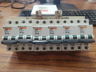 (6-PCS) Merlin Gerin 24443 multi9 Circuit Breaker C60 2A Type C 480VAC (TA52MS) - Image 1 of 4