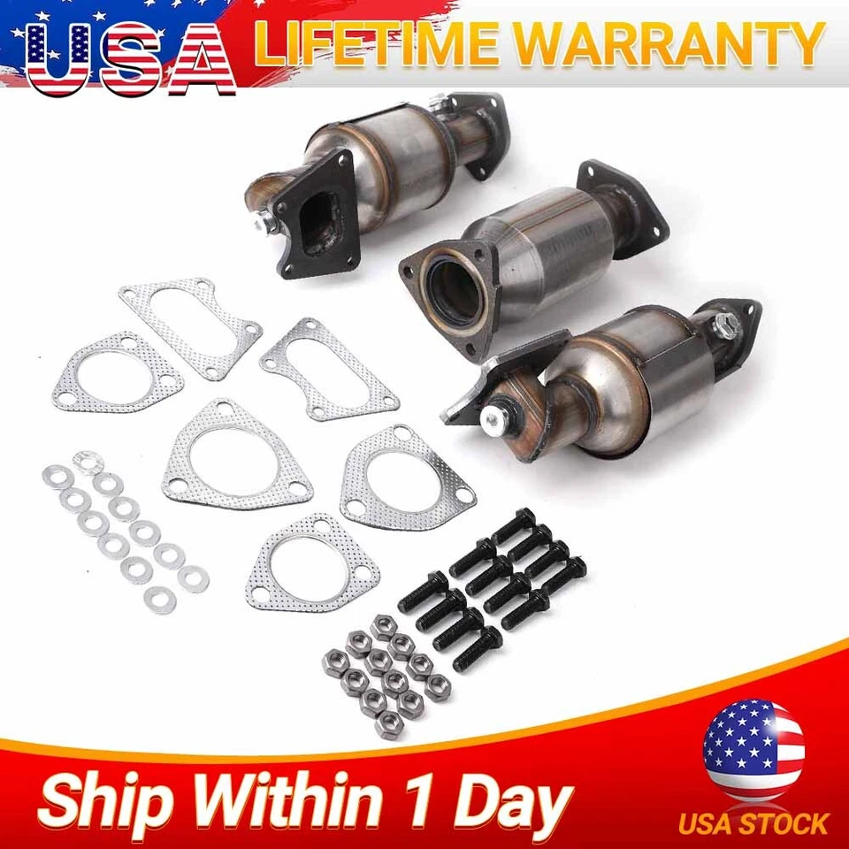 For 2005-2008 Honda Pilot 3.5L Front & Rear Catalytic Converter Set Foto 1 de 4