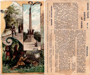 K5 Arbuckle Coffee, Geschichte der USA, 1890, #15 Indiana, Indianer, Tippecanoe - Bild 1 von 1