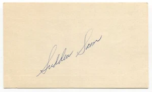 Sam McDowell Signed 3x5 Index Card Autographed MLB Baseball Cleveland - Picture 1 of 2