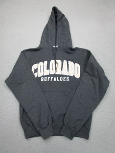 Colorado Buffaloes Sweater Mens XS Gray Champion Sweatshirt Hoodie Patch Letters - Picture 1 of 11