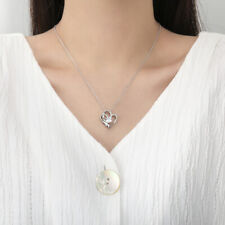 Zircon Double Love Necklace With Rhinestones Ins Personalized Heart-shaped Neckl