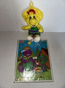 1996 BJ Barney Playskool Hasbro Water Pals Plüsch 11 Zoll mit Barney & Baby Bop Puzzle - Bild 1 von 4
