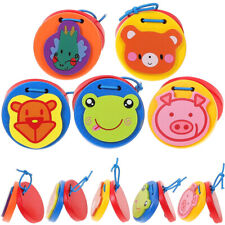  10 Pcs Wooden Orff Castanets Toddler Instruments Kids Percussion