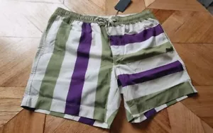 Country Road - Mens Spliced Stripe Board Shorts- Size Medium RRP $99.95 - Swim - Bild 1 von 7