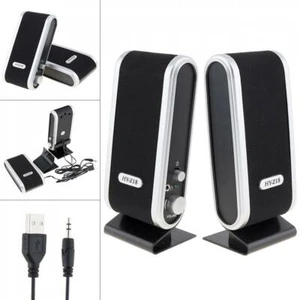 Altavoces de alimentación USB con cable HY-218 6W USB 2.0 conector de audio de 3,5 mm para PC - Imagen 1 de 12