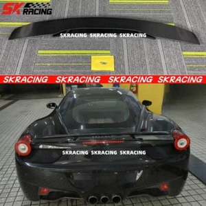 For Ferrari 458 Italia Spider 11-13 Real Carbon Rear Trunk Spoiler Wing BodyKit - Picture 1 of 21