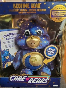 Care Bears Bedtime Bear Limited Collector's Edition 2023 Navy Gold Plush - New - Foto 1 di 1