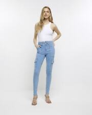 River Island Womens Blue Denim Jeans 16 R