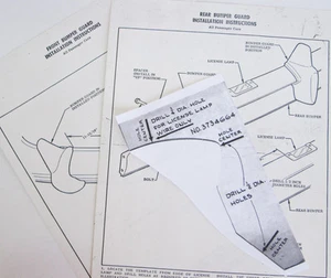 1957 Chevrolet Accessory Bumper Guard Installation Instructions - Bild 1 von 1
