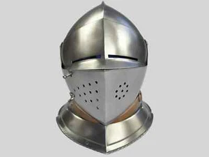 Medieval Close Armet Knight Helmet- Armet Helmet- Ancient Close Knight Helmet - Picture 1 of 5