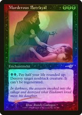 Murderous Betrayal FOIL Nemesis PLD Black Rare MAGIC GATHERING CARD ABUGames