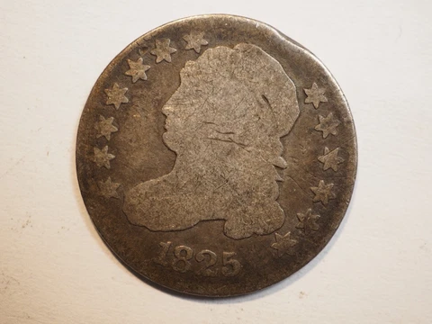 1825   CAPPED BUST  SILVER DIME  ***NICE  *** FREE SHIPPING   V4540 Cover