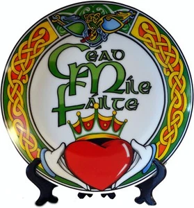 Cead Mile Failte Decorative Plate 10cm (P03) - Picture 1 of 1