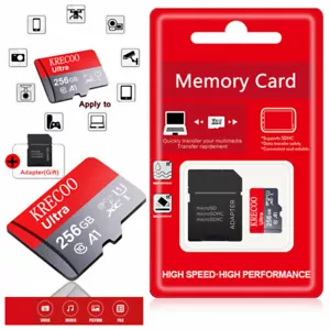 Micro SD Memory Card 128/256GB Ultra Fast Class 10 TF Card Mobile Phone Tablet - Picture 1 of 16