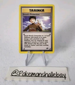 Brock's Protection 1st Edition 101/132 - Gym Challenge *EXC* Rare Pokemon Card - Picture 1 of 4